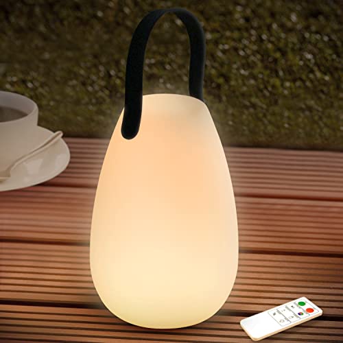 FUYO Outdoor Lampe LED Akku Tischleuchte Tragbare Kabellos Dimmbare Tischlampe...