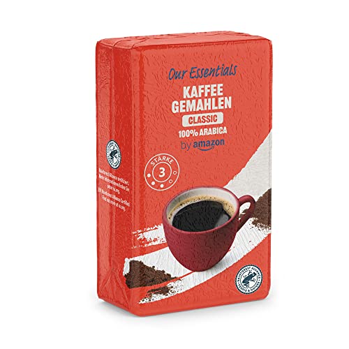 by Amazon Kaffee Classic 100% Arabica, Gemahlener Röstkaffee, Mittlere...