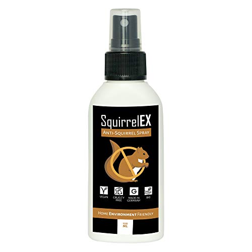 Eichhörnchen Fernhaltemittel von SquirrelEX I 100ml natürliches Abwehrspray...