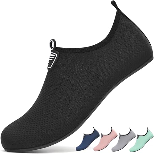 RUOMU Badeschuhe Herren Damen Wasserschuhe Schnell Trocknend Schwimmschuhe...