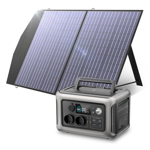 ALLPOWERS Solargenerator R600, 299WH LiFePO4 Batterie, 2x 600W (1200W Spitze) AC...