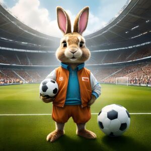 Ostern Fussball Motto Bild