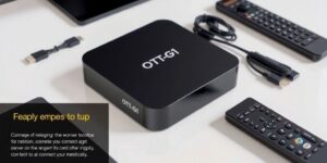 OTT-G1 Gerät mit Zubehör auf einem Tisch.